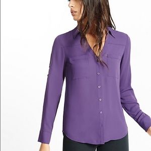 Express Portofino Shirt, medium, purple veil color