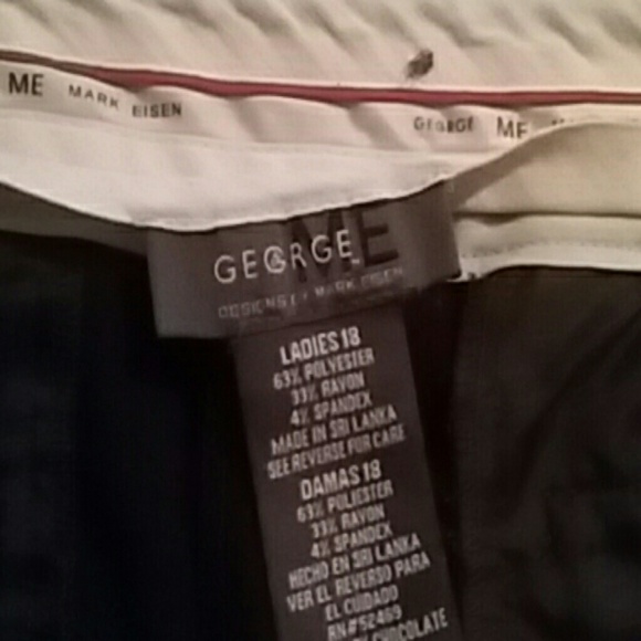 George ladies 18 brown dress pants - Picture 2 of 2