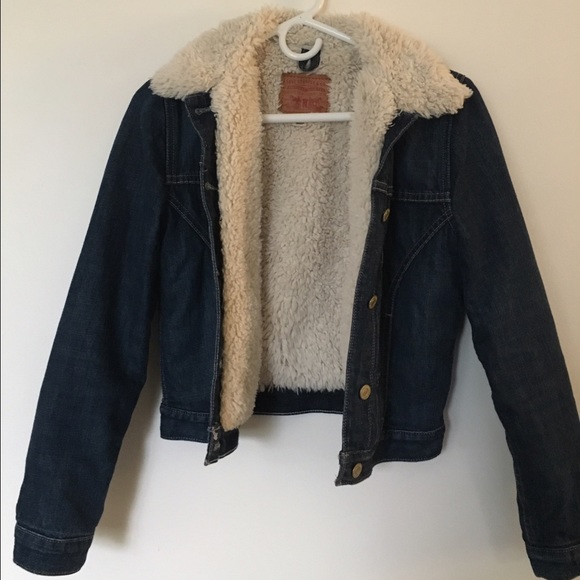 Levi Faux Shearling Denim Jacket