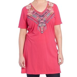 Johnny Was Timony High Slit Tee