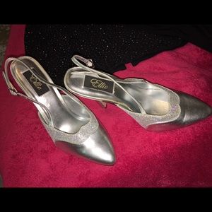 Like new Silver high heels