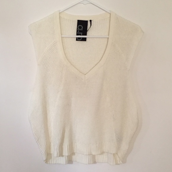 Drop Armhole Sweater Tank
