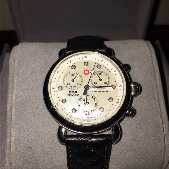 Authentic Michele CSX Diamond Watch