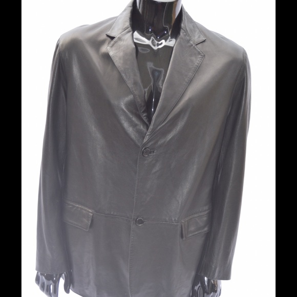 DKNY Men's Leather Jacket