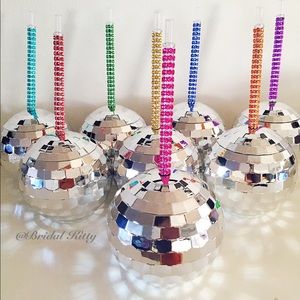 Disco Ball Party Club🌐Cup 20oz Tumbler w/ Straw