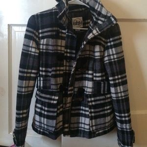Plaid peacoat! Very cute! Hardly worn!