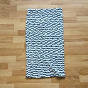 Zara geometric print pencil skirt - NWT!