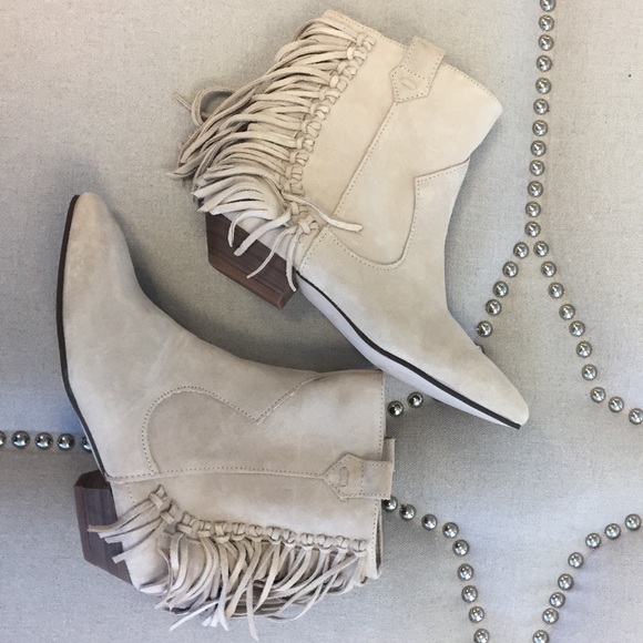 Zara Shoes - NWT Zara Suede Fringe Bootie