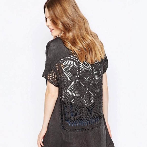 ASOS Only Longline Cardigan With Statement Back