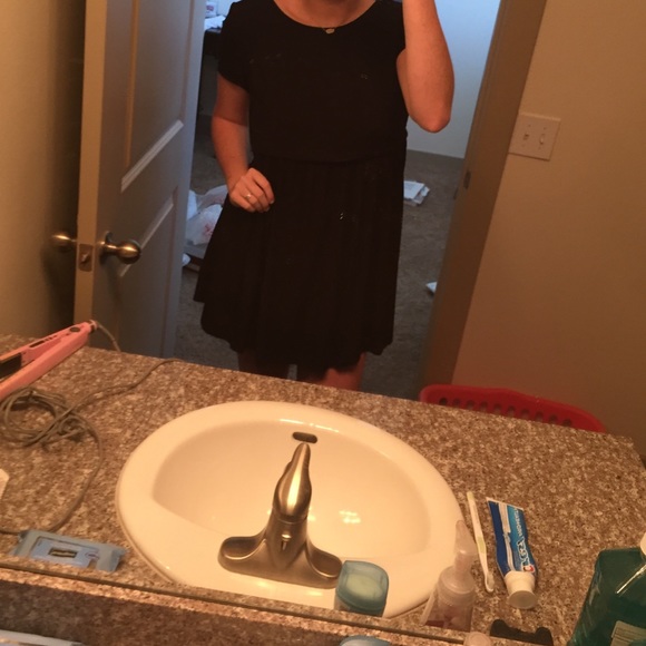 Mini black dress