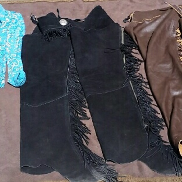 Black chaps