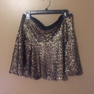 Sequin Mini Skirt