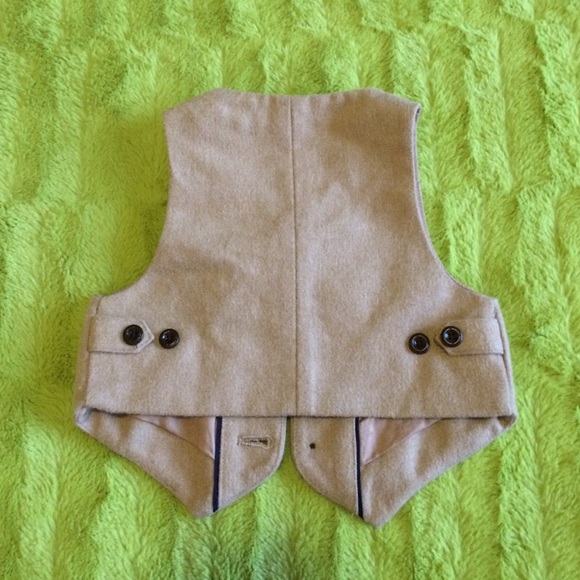 Janie and Jack sz 3-6m camel vest baby boy - Picture 2 of 3