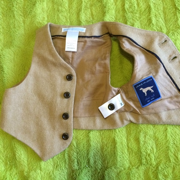 Janie and Jack sz 3-6m camel vest baby boy - Picture 3 of 3