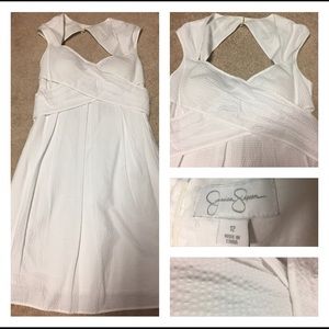 Jessica Simpson white dress