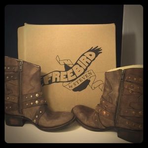 NEW Free bird studded boots by Steven 'Haley'.