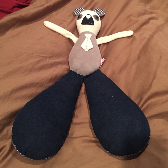 Boutique stuffed animal with floppy arms and legs