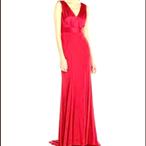 Authentic Vera Wang RED evening gown - Picture 1 of 4