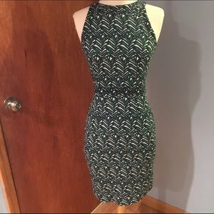 H&M BODYCON JUNGLE PRINT DRESS