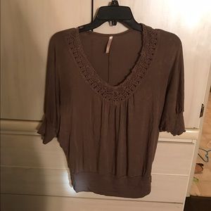 Brown dressy shirt