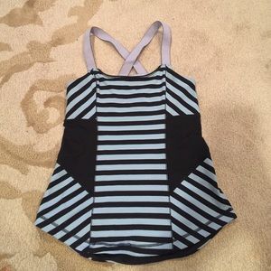 Lululemon striped workout top