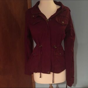 AEROPOSTALE MAROON UTILITY JACKET