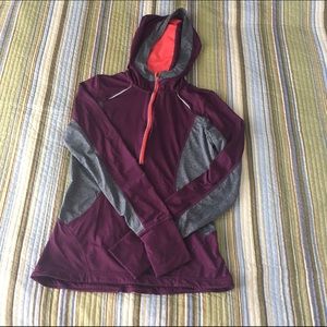 DONATING 2/4! Plum & Graphite Tech Workout Hoodie