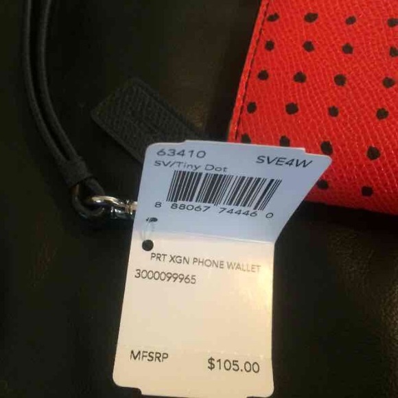 COACH phone wristlet
