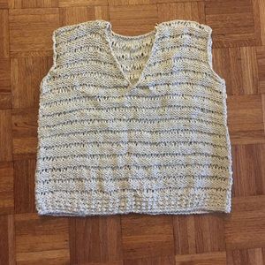 Handknit sleeveless sweater