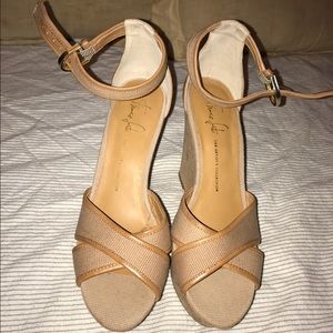 SALE Franco Sarto Cork Wedge Sandals