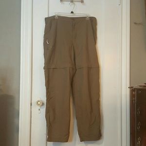 White sierra hiking pants/ shorts