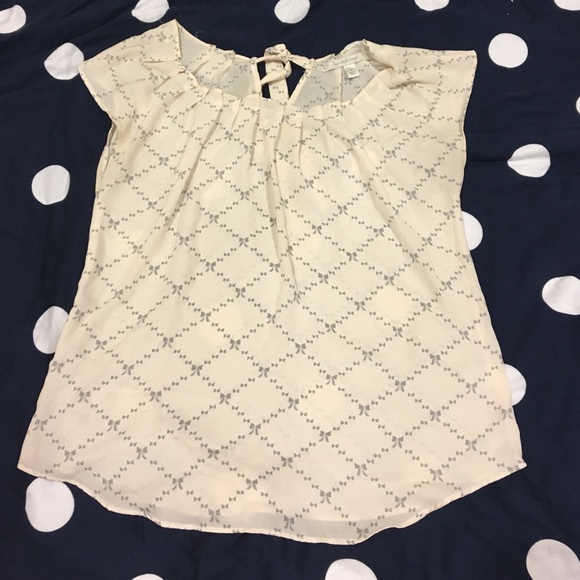 LC Lauren Conrad Pleated Blouse - RARE Pattern