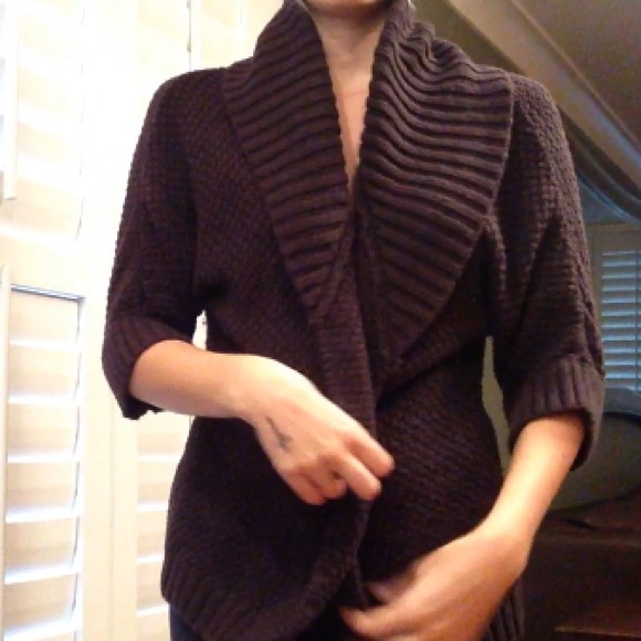 Pre Loved Dark Grey Quicksilver Cardiagan - Picture 3 of 3