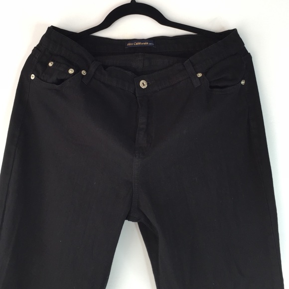 Black straight stretch jeggings 3xl - Picture 2 of 4