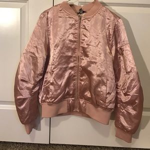 Pink bomber jacket (slight tear in back)