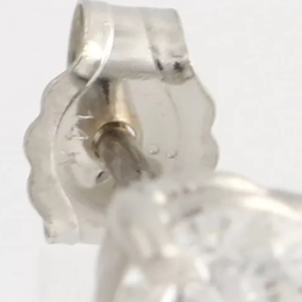 ππ2.5ct Simulated Diamond 14K White Gold Studs - Picture 3 of 5