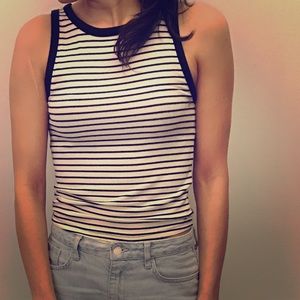 AE Striped Crop Top