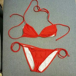 Split Red Bikini (Offers Welcome)