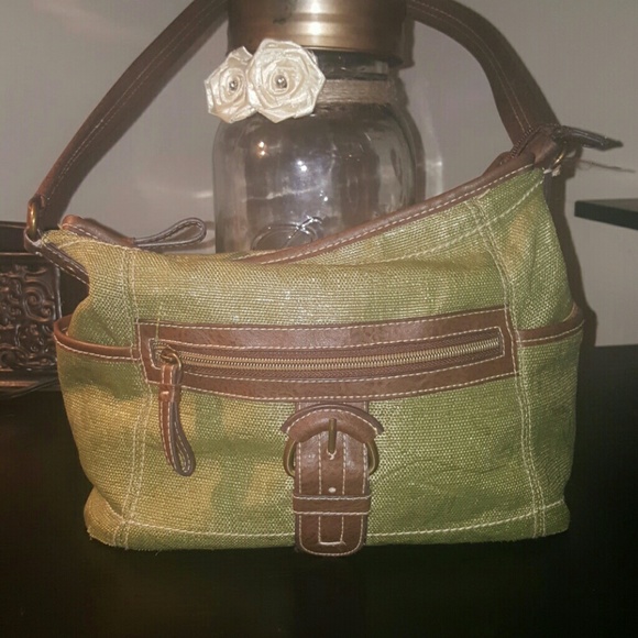 Dark green purse