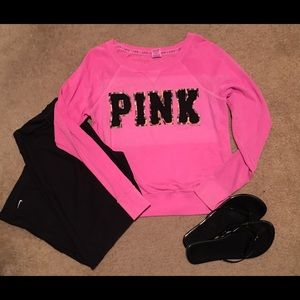 Victoria's Secret PINK crew neck hoodie