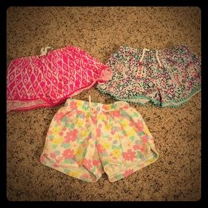 Set of 3 - size 5T girl boho shorts