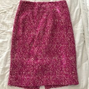 Jcrew no 2 pencil in pink tweed