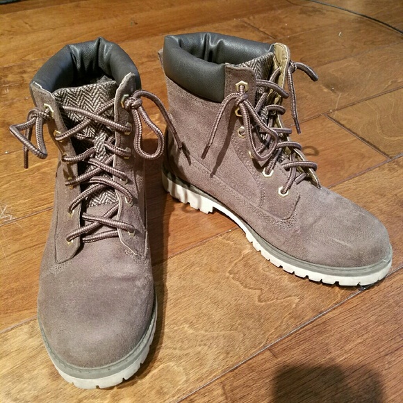 Brown, suede boots