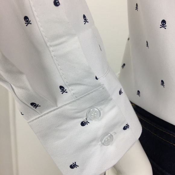 Skull print button down shirt - Picture 4 of 8