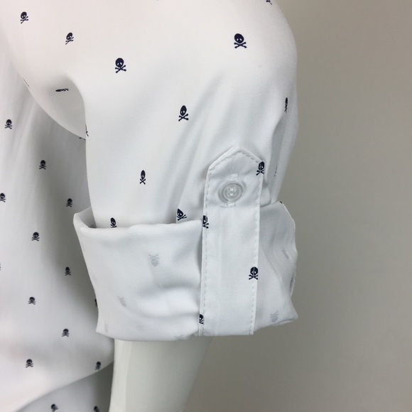 Skull print button down shirt - Picture 5 of 8