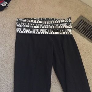 pink cropped legging