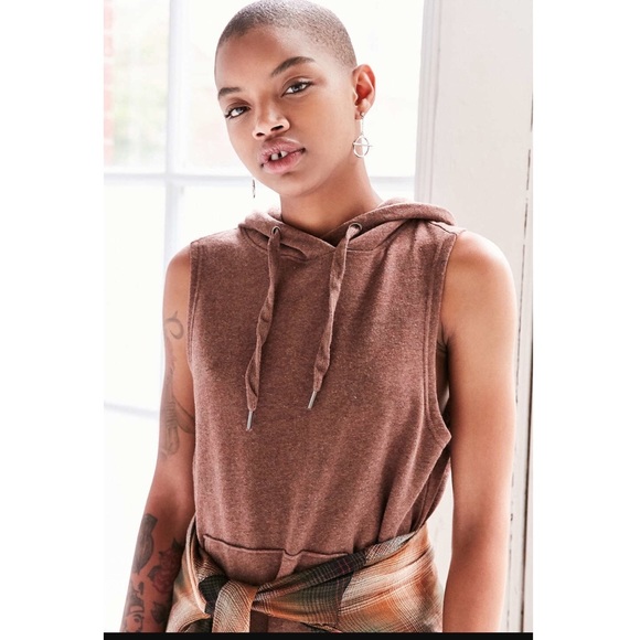 NWT Urban Outfitters Hooded Tunic Top - Picture 2 of 4