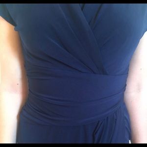 Deep blue midi dress