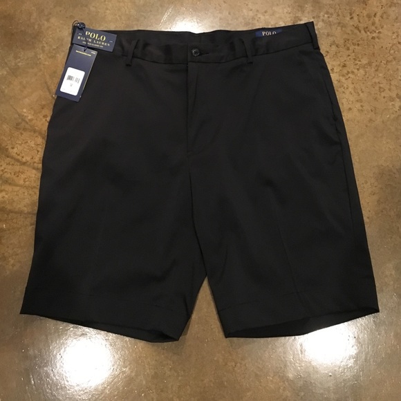 24 hr SALE Men's Polo Golf Shorts 36 Black Stretch
