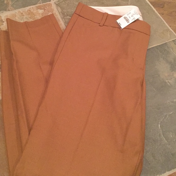 J Crew Wool Trousers in Camel